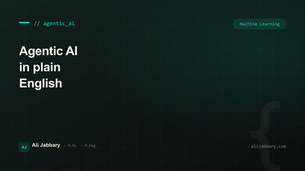 Agentic AI, in plain English: what professionals should actually do about it — cover image